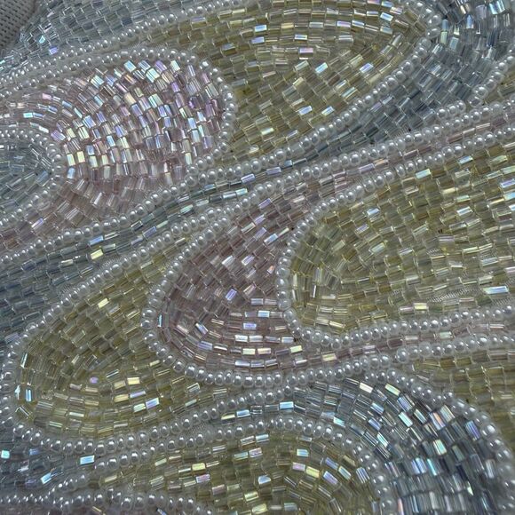 La Regale Vintage Beaded Shoulder Bag Pastel Colors Evening Wedding Cocktail - Picture 11 of 12